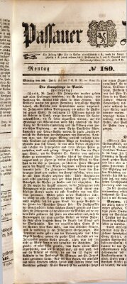 Passauer Zeitung Montag 10. Juli 1848