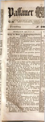 Passauer Zeitung Dienstag 11. Juli 1848