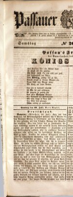 Passauer Zeitung Samstag 22. Juli 1848