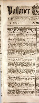 Passauer Zeitung Sonntag 23. Juli 1848