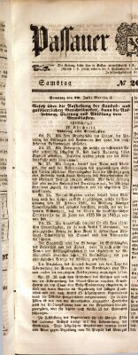 Passauer Zeitung Samstag 29. Juli 1848