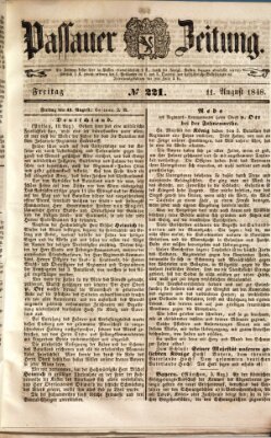 Passauer Zeitung Freitag 11. August 1848