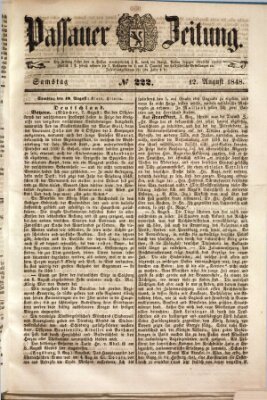 Passauer Zeitung Samstag 12. August 1848