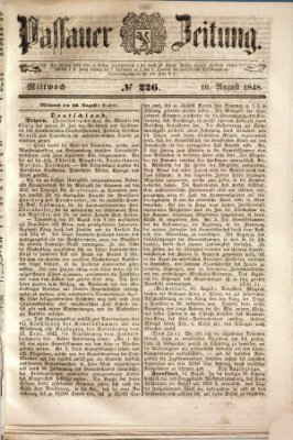 Passauer Zeitung Mittwoch 16. August 1848