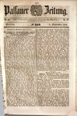 Passauer Zeitung Freitag 8. September 1848