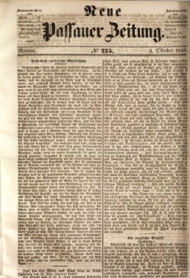 Neue Passauer Zeitung (Passauer Zeitung) Mittwoch 4. Oktober 1848