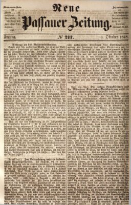 Neue Passauer Zeitung (Passauer Zeitung) Freitag 6. Oktober 1848