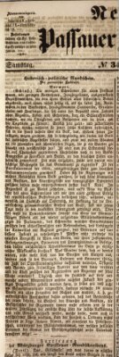 Neue Passauer Zeitung (Passauer Zeitung) Samstag 9. Dezember 1848