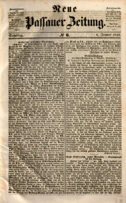 Neue Passauer Zeitung (Passauer Zeitung) Samstag 6. Januar 1849