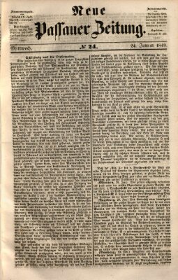 Neue Passauer Zeitung (Passauer Zeitung) Mittwoch 24. Januar 1849