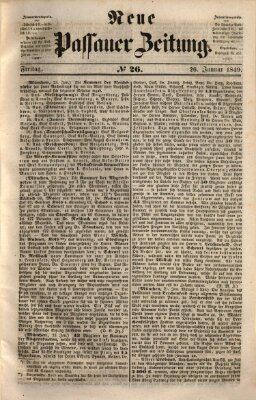 Neue Passauer Zeitung (Passauer Zeitung) Freitag 26. Januar 1849