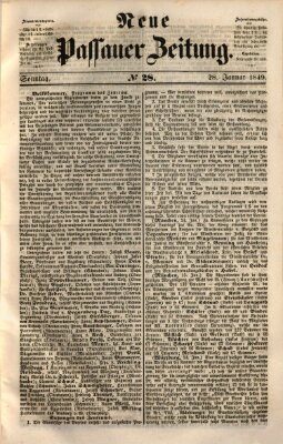 Neue Passauer Zeitung (Passauer Zeitung) Sonntag 28. Januar 1849