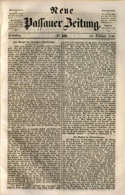 Neue Passauer Zeitung (Passauer Zeitung) Sonntag 25. Februar 1849