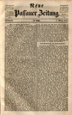 Neue Passauer Zeitung (Passauer Zeitung) Mittwoch 7. März 1849