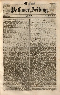 Neue Passauer Zeitung (Passauer Zeitung) Samstag 10. März 1849