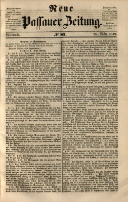 Neue Passauer Zeitung (Passauer Zeitung) Mittwoch 28. März 1849