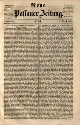 Neue Passauer Zeitung (Passauer Zeitung) Donnerstag 5. April 1849