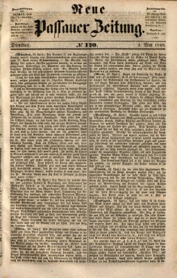 Neue Passauer Zeitung (Passauer Zeitung) Dienstag 1. Mai 1849