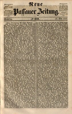 Neue Passauer Zeitung (Passauer Zeitung) Samstag 12. Mai 1849