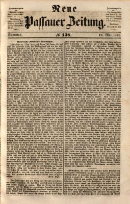 Neue Passauer Zeitung (Passauer Zeitung) Samstag 19. Mai 1849