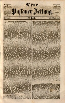 Neue Passauer Zeitung (Passauer Zeitung) Mittwoch 23. Mai 1849