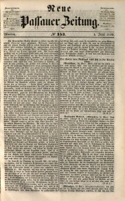 Neue Passauer Zeitung (Passauer Zeitung) Montag 4. Juni 1849