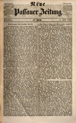 Neue Passauer Zeitung (Passauer Zeitung) Dienstag 3. Juli 1849
