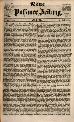 Neue Passauer Zeitung (Passauer Zeitung) Donnerstag 5. Juli 1849