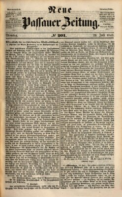 Neue Passauer Zeitung (Passauer Zeitung) Montag 23. Juli 1849