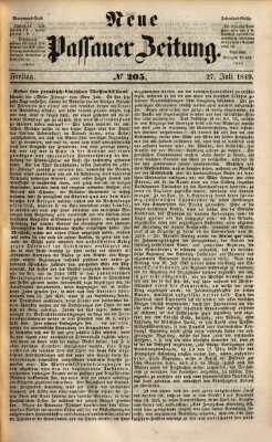 Neue Passauer Zeitung (Passauer Zeitung) Freitag 27. Juli 1849