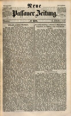 Neue Passauer Zeitung (Passauer Zeitung) Montag 8. Oktober 1849