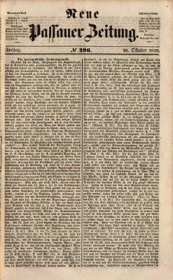 Neue Passauer Zeitung (Passauer Zeitung) Freitag 26. Oktober 1849