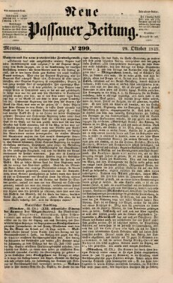 Neue Passauer Zeitung (Passauer Zeitung) Montag 29. Oktober 1849