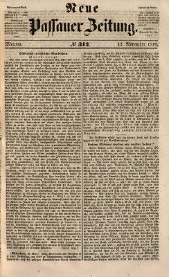 Neue Passauer Zeitung (Passauer Zeitung) Montag 12. November 1849