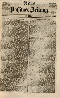 Neue Passauer Zeitung (Passauer Zeitung) Dienstag 13. November 1849