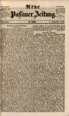 Neue Passauer Zeitung (Passauer Zeitung) Samstag 8. Dezember 1849