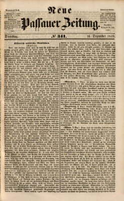 Neue Passauer Zeitung (Passauer Zeitung) Dienstag 11. Dezember 1849