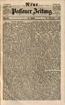 Neue Passauer Zeitung (Passauer Zeitung) Montag 17. Dezember 1849