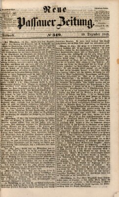 Neue Passauer Zeitung (Passauer Zeitung) Mittwoch 19. Dezember 1849