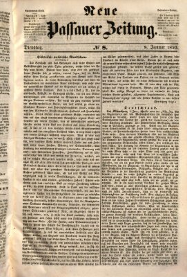 Neue Passauer Zeitung (Passauer Zeitung) Dienstag 8. Januar 1850