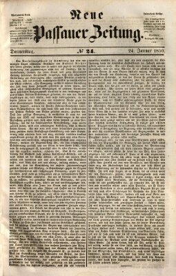 Neue Passauer Zeitung (Passauer Zeitung) Donnerstag 24. Januar 1850