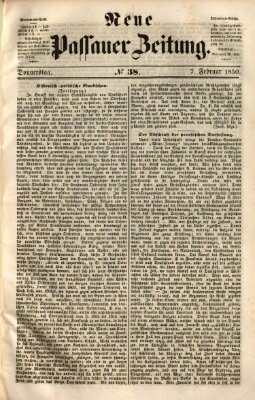 Neue Passauer Zeitung (Passauer Zeitung) Donnerstag 7. Februar 1850