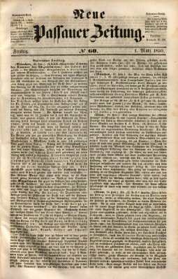 Neue Passauer Zeitung (Passauer Zeitung) Freitag 1. März 1850