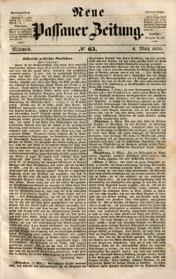 Neue Passauer Zeitung (Passauer Zeitung) Mittwoch 6. März 1850