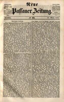 Neue Passauer Zeitung (Passauer Zeitung) Sonntag 17. März 1850