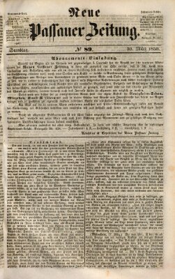 Neue Passauer Zeitung (Passauer Zeitung) Samstag 30. März 1850