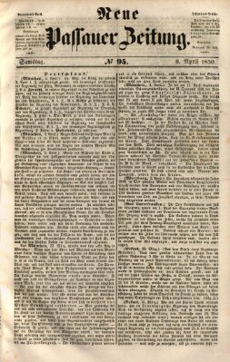 Neue Passauer Zeitung (Passauer Zeitung) Samstag 6. April 1850