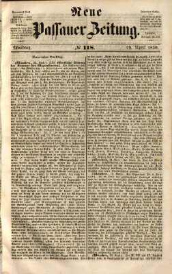 Neue Passauer Zeitung (Passauer Zeitung) Montag 29. April 1850