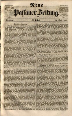 Neue Passauer Zeitung (Passauer Zeitung) Sonntag 26. Mai 1850