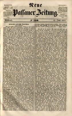 Neue Passauer Zeitung (Passauer Zeitung) Mittwoch 12. Juni 1850